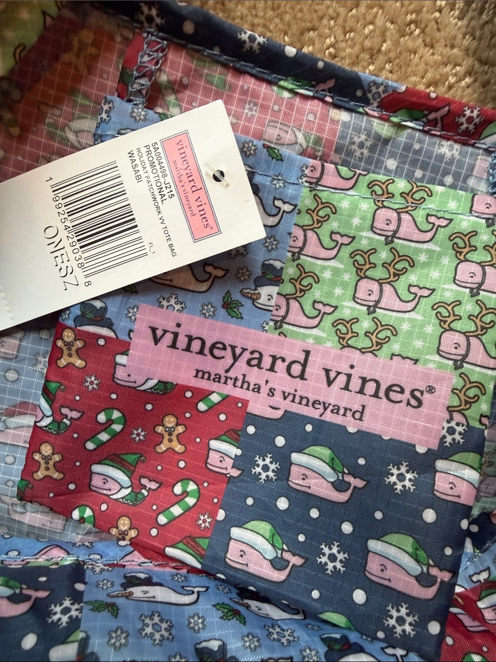 Vineyard Vines 20th Anniversary Reusable Shopping Tote Bag. - Picture 9 of 9